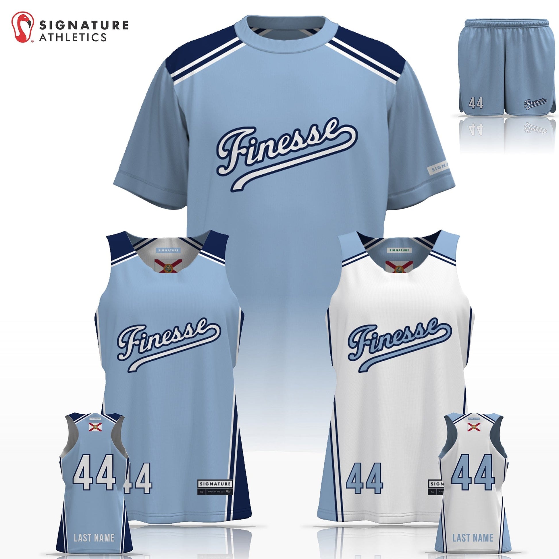 Finesse Lacrosse Women's 3 Piece Player Package: U8 Signature Lacrosse