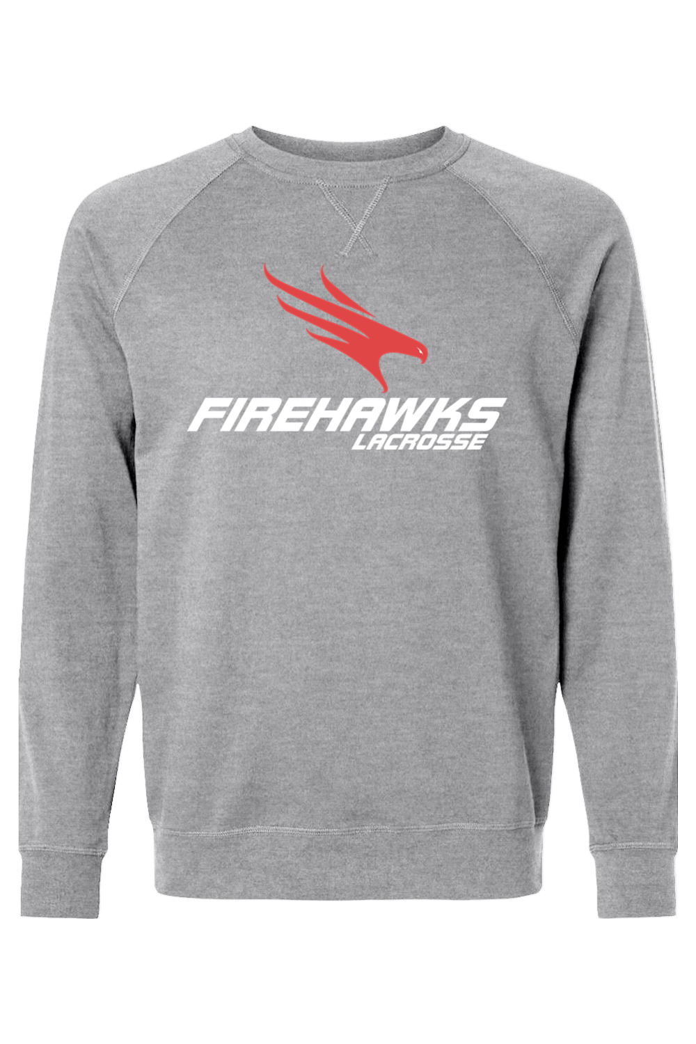 Firehawks Lacrosse Adult Heavyweight Raglan Long Sleeve Signature Lacrosse