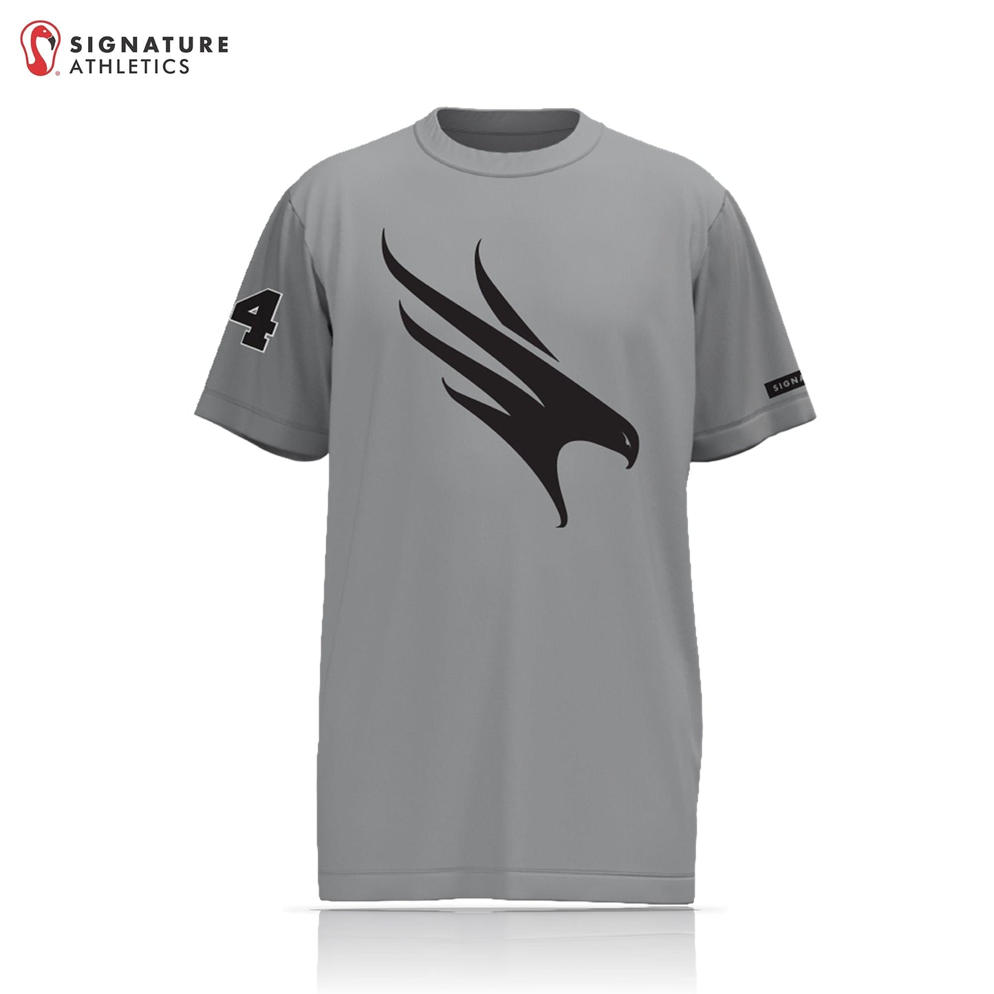 Firehawks Lacrosse Player Short Sleeve Shooting Shirt: 10U Signature Lacrosse