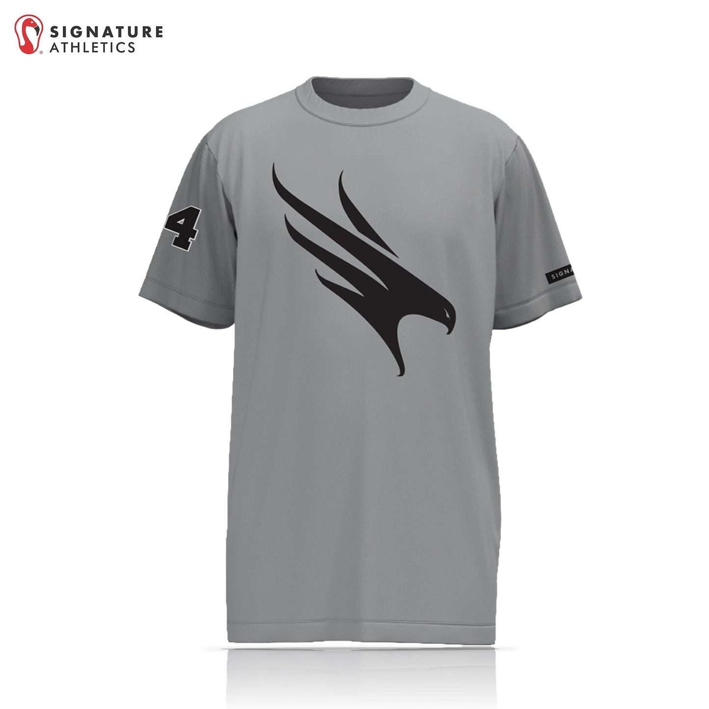 Firehawks Lacrosse Player Short Sleeve Shooting Shirt: 12U Signature Lacrosse