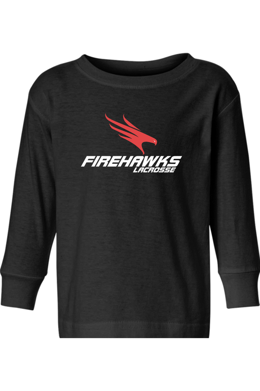 Firehawks Lacrosse Toddler Long Sleeve T-Shirt Signature Lacrosse