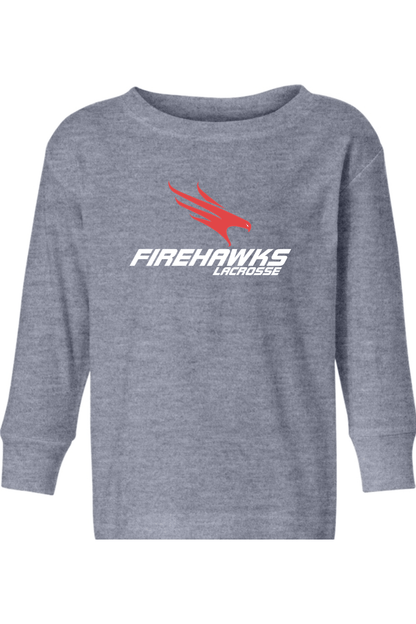 Firehawks Lacrosse Toddler Long Sleeve T-Shirt Signature Lacrosse