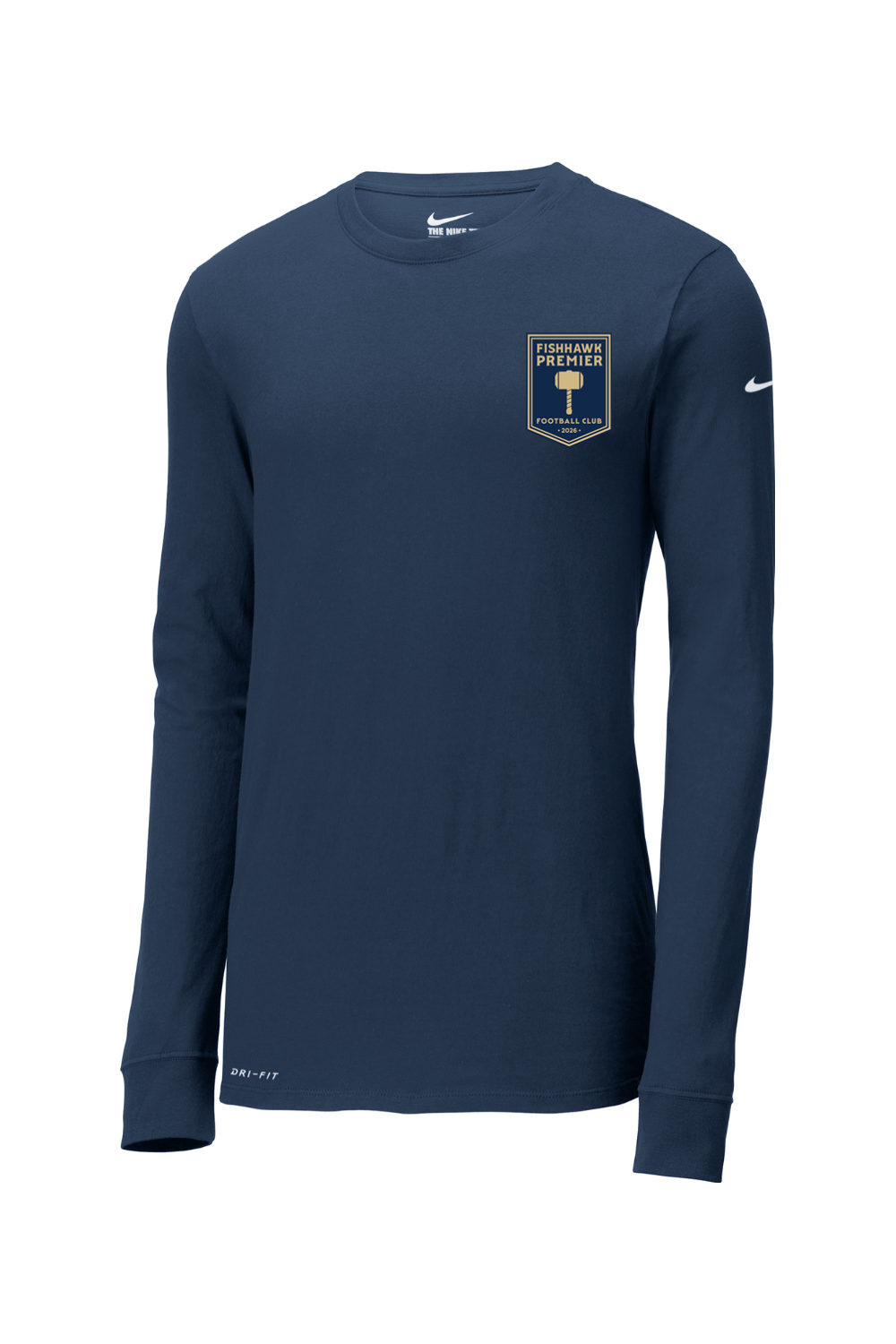 Fishhawk Premier Nike Dri-FIT Cotton/Poly Long Sleeve Tee Signature Lacrosse