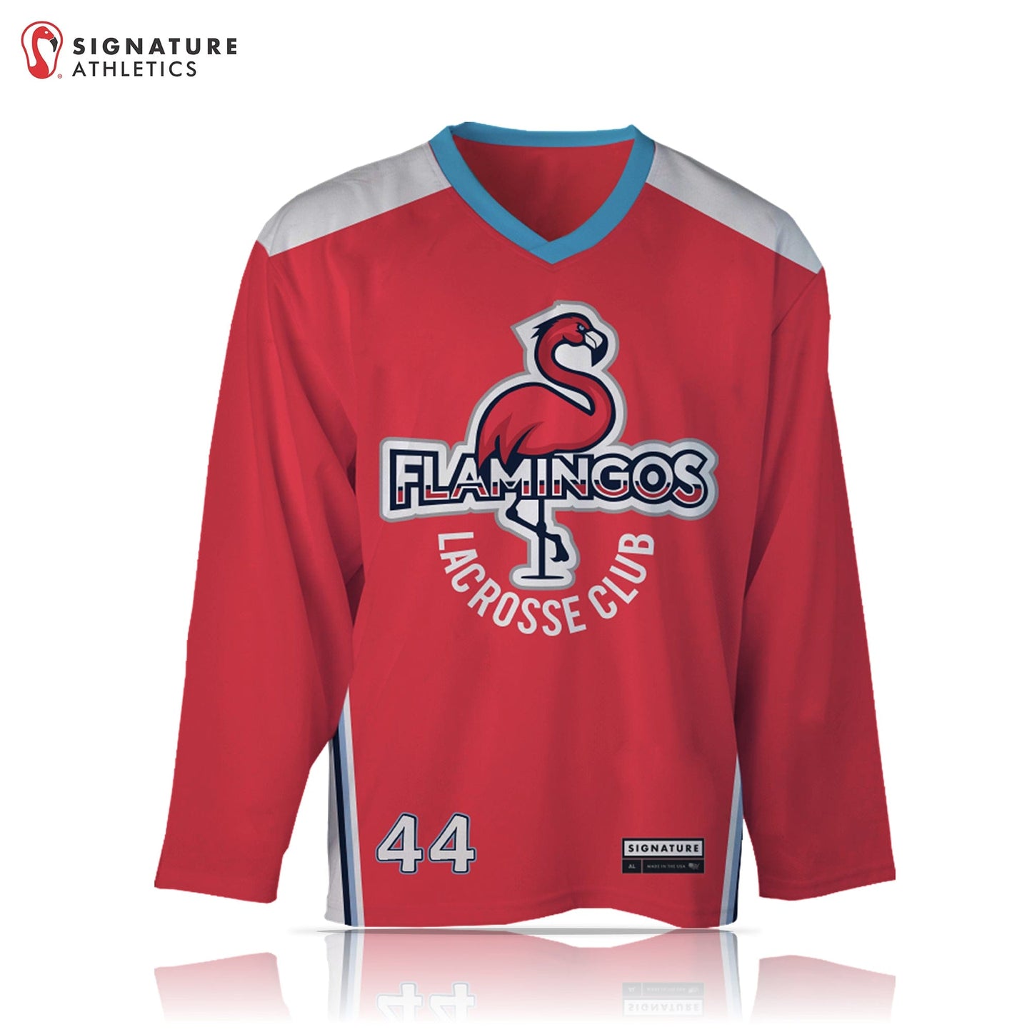 Flamingos Lacrosse Club Men's Basic Goalie Box Jersey Signature Lacrosse