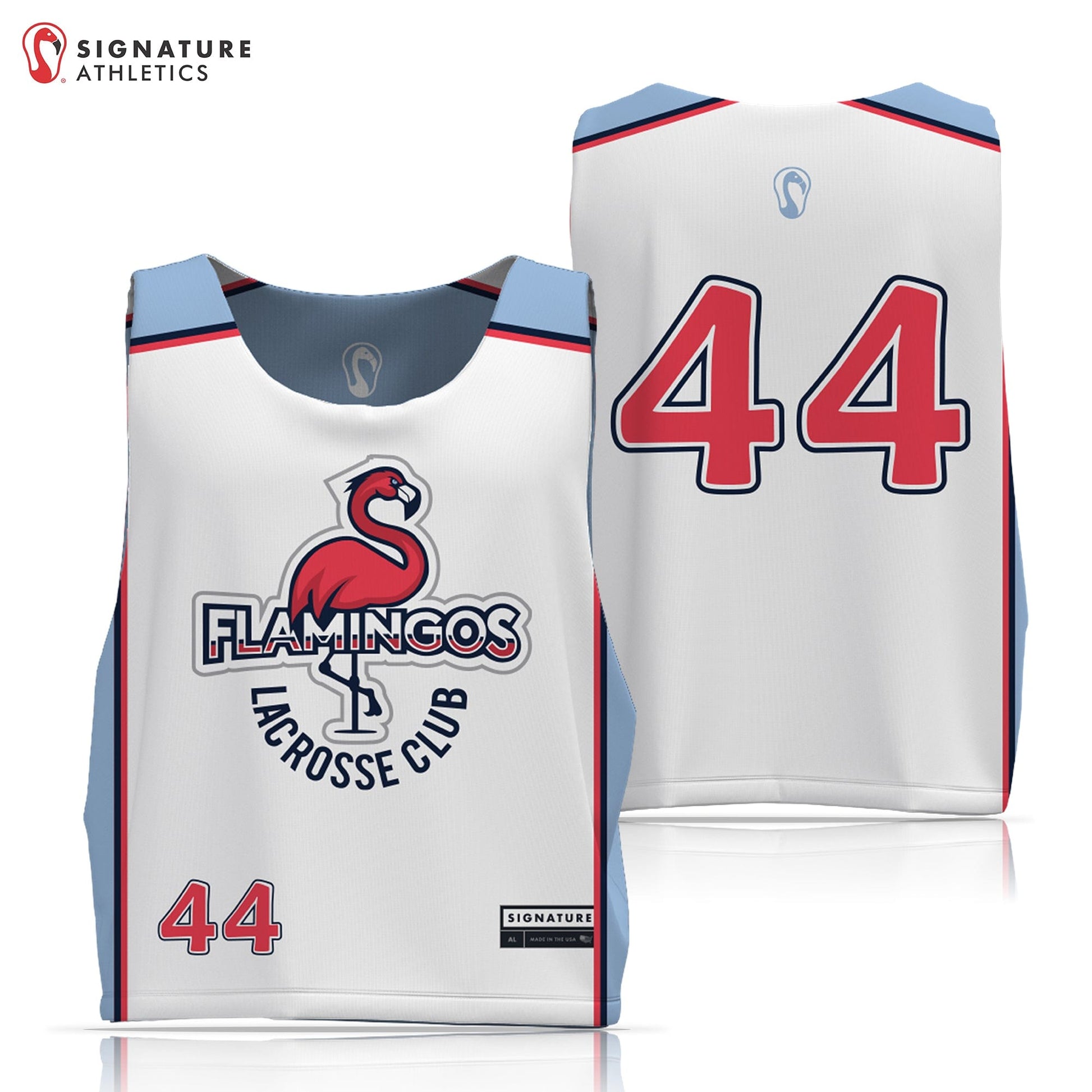 Flamingos Lacrosse Club Men's Reversible Game Pinnie Signature Lacrosse