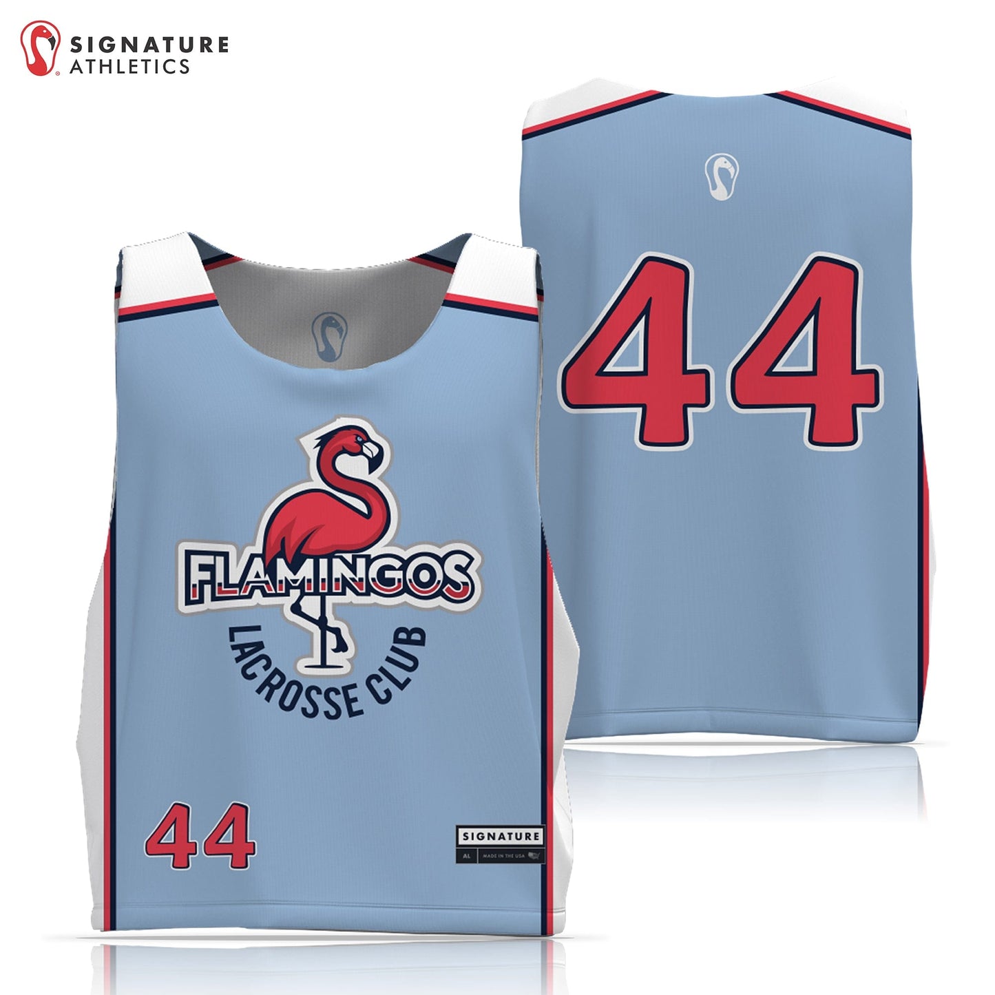 Flamingos Lacrosse Club Men's Reversible Game Pinnie Signature Lacrosse