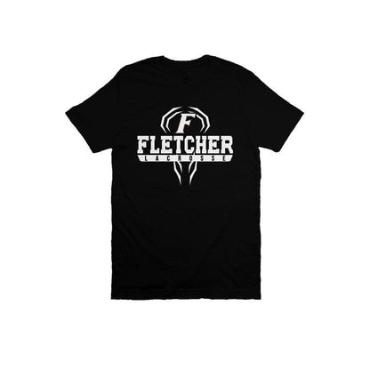 Fletcher High School Lacrosse Adult Cotton Short Sleeve T-Shirt Signature Lacrosse