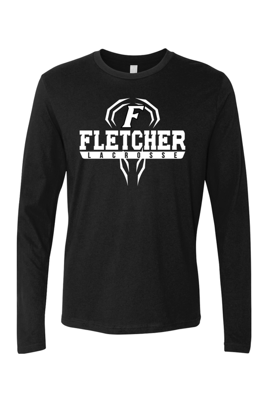 Fletcher High School Lacrosse Adult Long Sleeve T-Shirt Signature Lacrosse