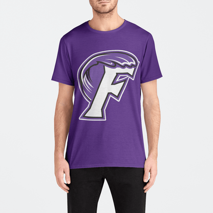 Fletcher High School Lacrosse Adult Men's Athletic T-Shirt Signature Lacrosse