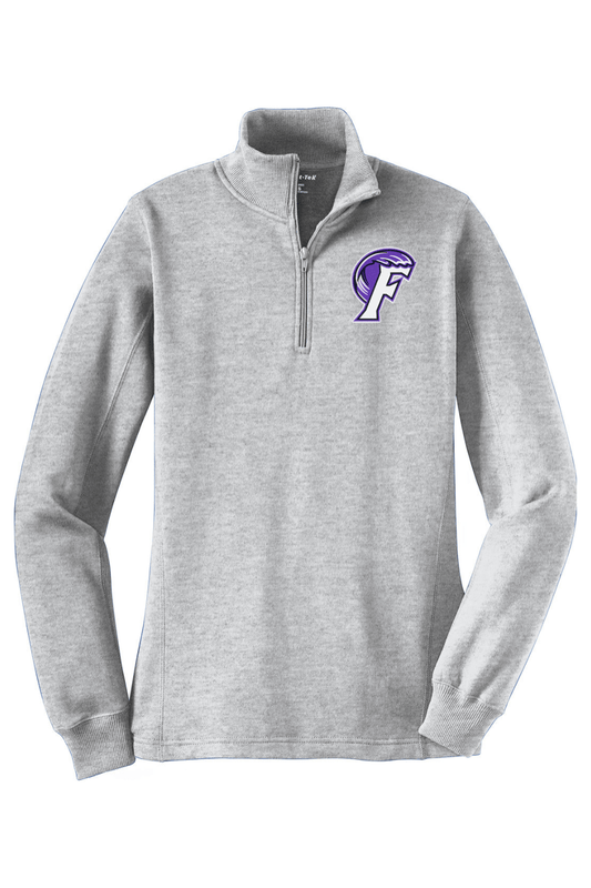 Fletcher High School Lacrosse Adult Women's Embroidered Quarter-Zip Pullover Signature Lacrosse