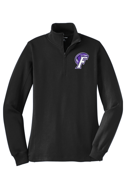 Fletcher High School Lacrosse Adult Women's Embroidered Quarter-Zip Pullover Signature Lacrosse