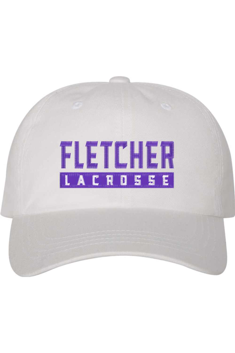 Fletcher High School Lacrosse Embroidered Dad Hat Signature Lacrosse