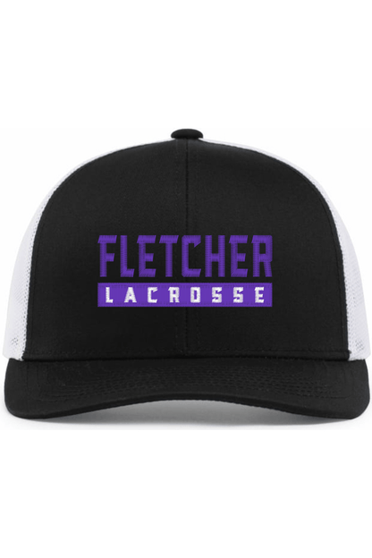 Fletcher High School Lacrosse Embroidered Trucker Hat Signature Lacrosse