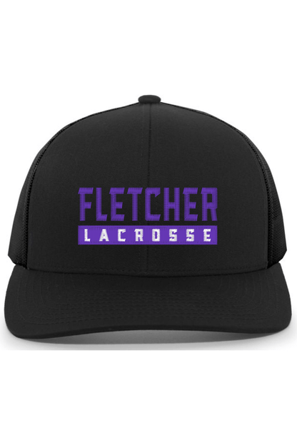 Fletcher High School Lacrosse Embroidered Trucker Hat Signature Lacrosse