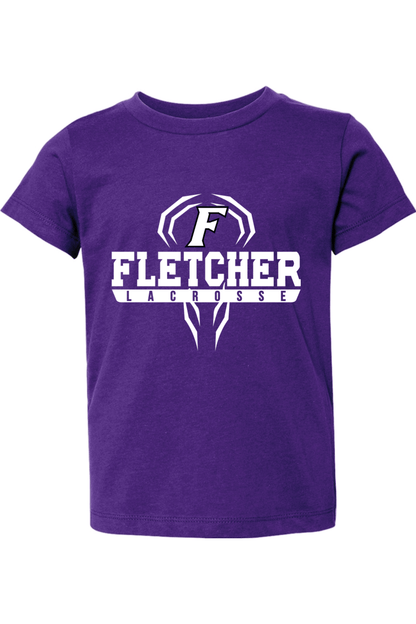 Fletcher High School Lacrosse Toddler T-Shirt Signature Lacrosse