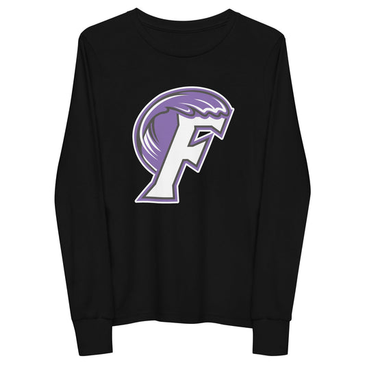 Fletcher High School Lacrosse Youth Cotton Long Sleeve T-Shirt Signature Lacrosse