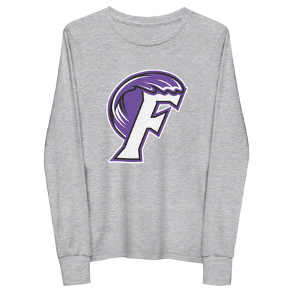 Fletcher High School Lacrosse Youth Cotton Long Sleeve T-Shirt Signature Lacrosse