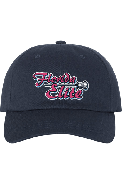 Florida Elite LC Embroidered Dad Hat Signature Lacrosse