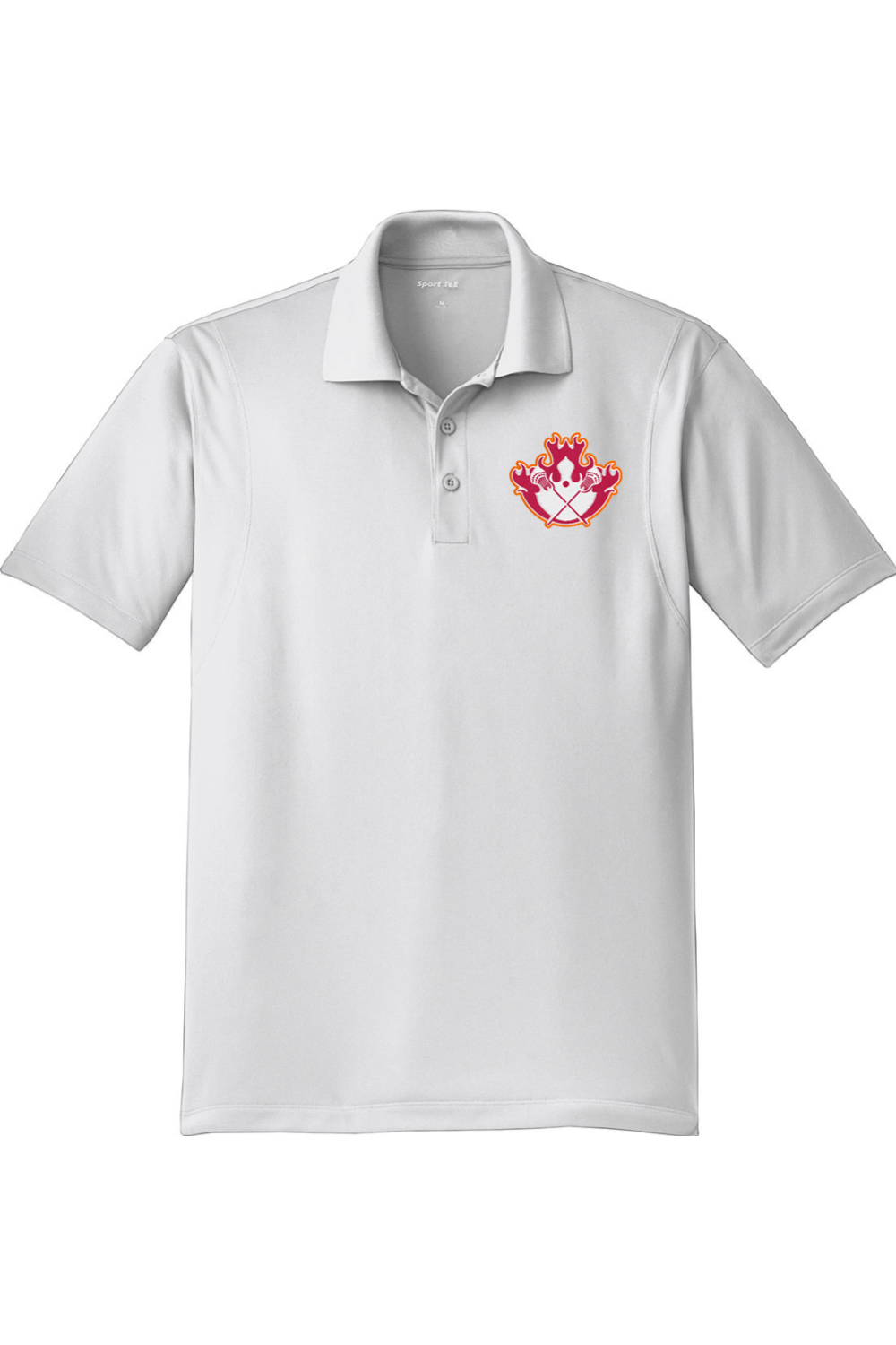 Florida Flames LC Adult Embroidered Athletic Polo Signature Lacrosse