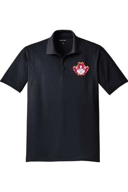 Florida Flames LC Adult Embroidered Athletic Polo Signature Lacrosse