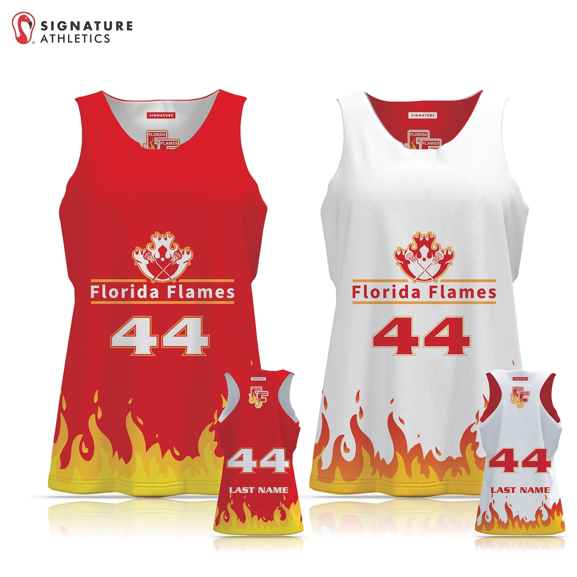 Florida Flames Women's 3 Piece Player Package Signature Lacrosse