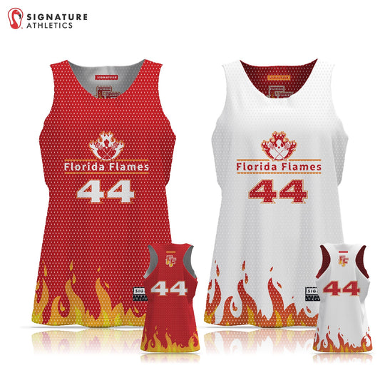 Florida Flames Women's Reversible Practice Pinnie (Name): Flames Signature Lacrosse