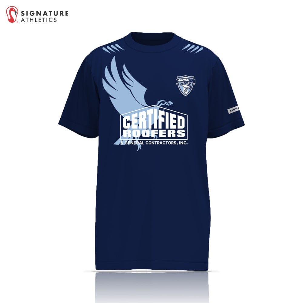 Florida Hawks FC Women's Navy Short Sleeve Tech Tee: FL Hawks Signature Lacrosse