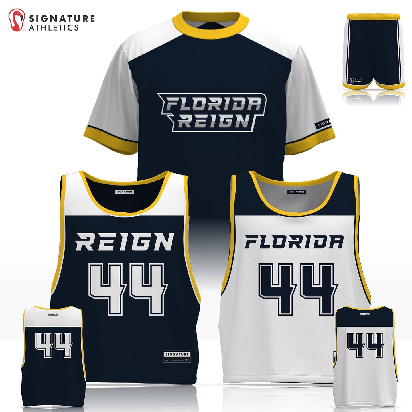 Florida Reign Lacrosse Men's 3 Piece Player Game Package Signature Lacrosse