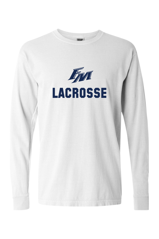 Flower Mound Lacrosse Comfort Colors Ringspun Long Sleeve T-Shirt Signature Lacrosse