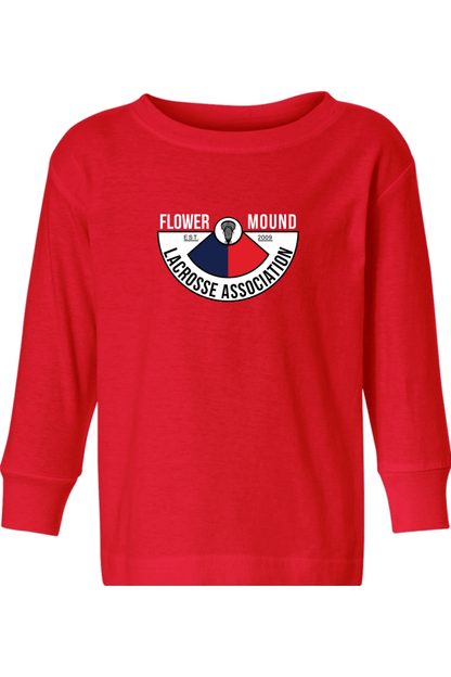 Flower Mound LC Toddler Long Sleeve T-Shirt Signature Lacrosse