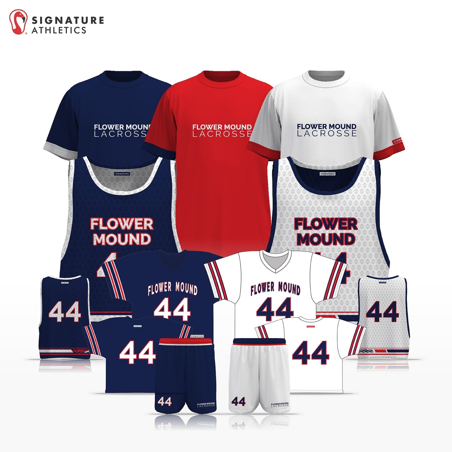 Flower Mound Men's 8 Piece Player Package: High School Boys Signature Lacrosse