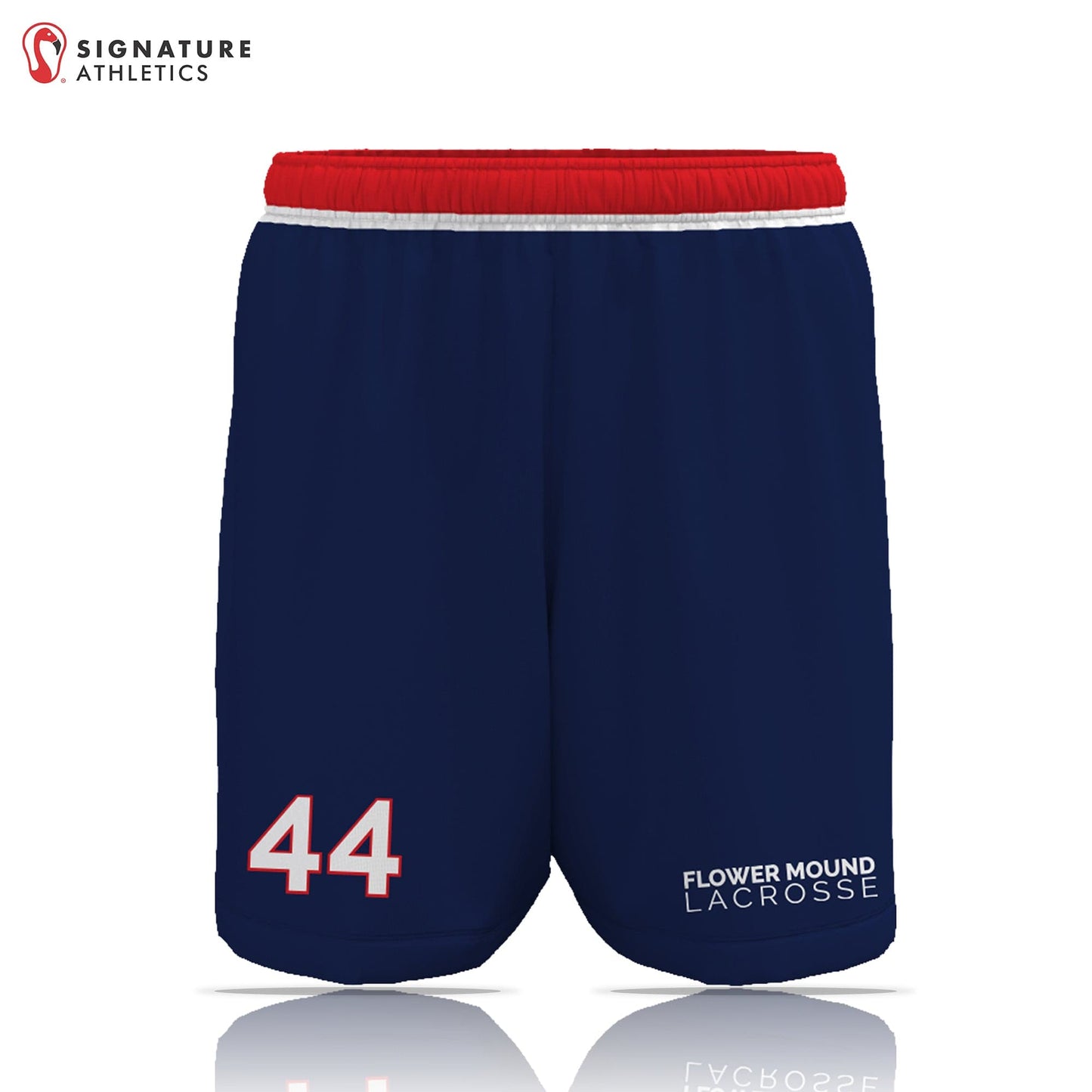 Flower Mound Men's Navy Game Shorts: High School Boys Signature Lacrosse
