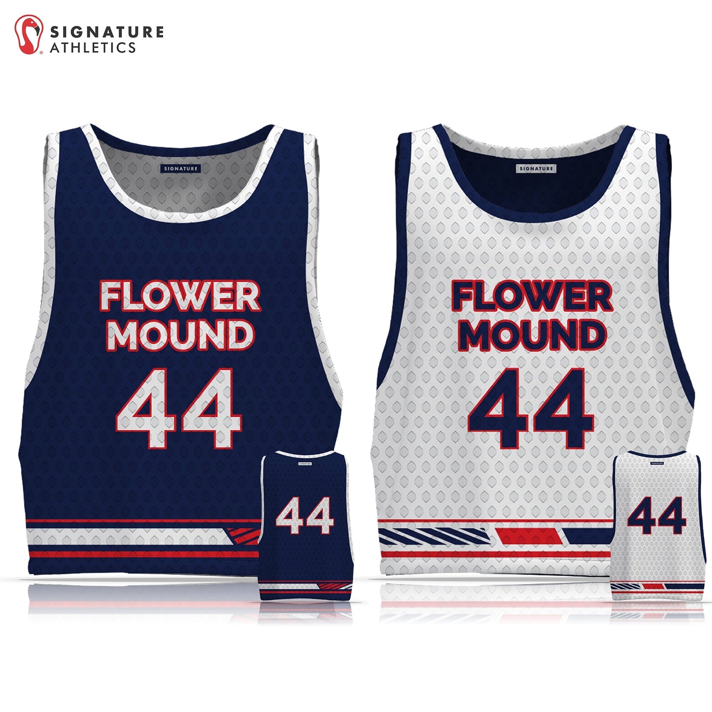 Flower Mound Men's Reversible Pinnie: High School Boys Signature Lacrosse