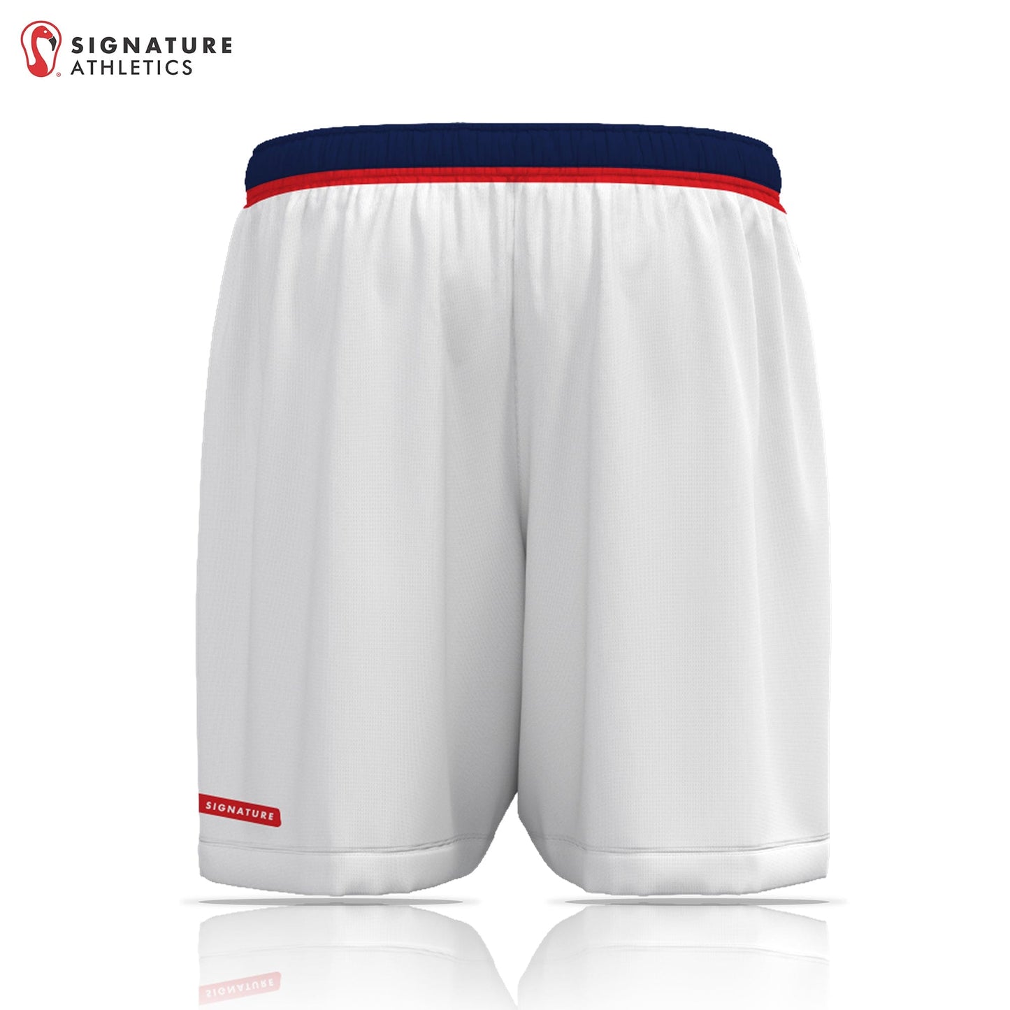 Flower Mound Men's White Game Shorts Signature Lacrosse