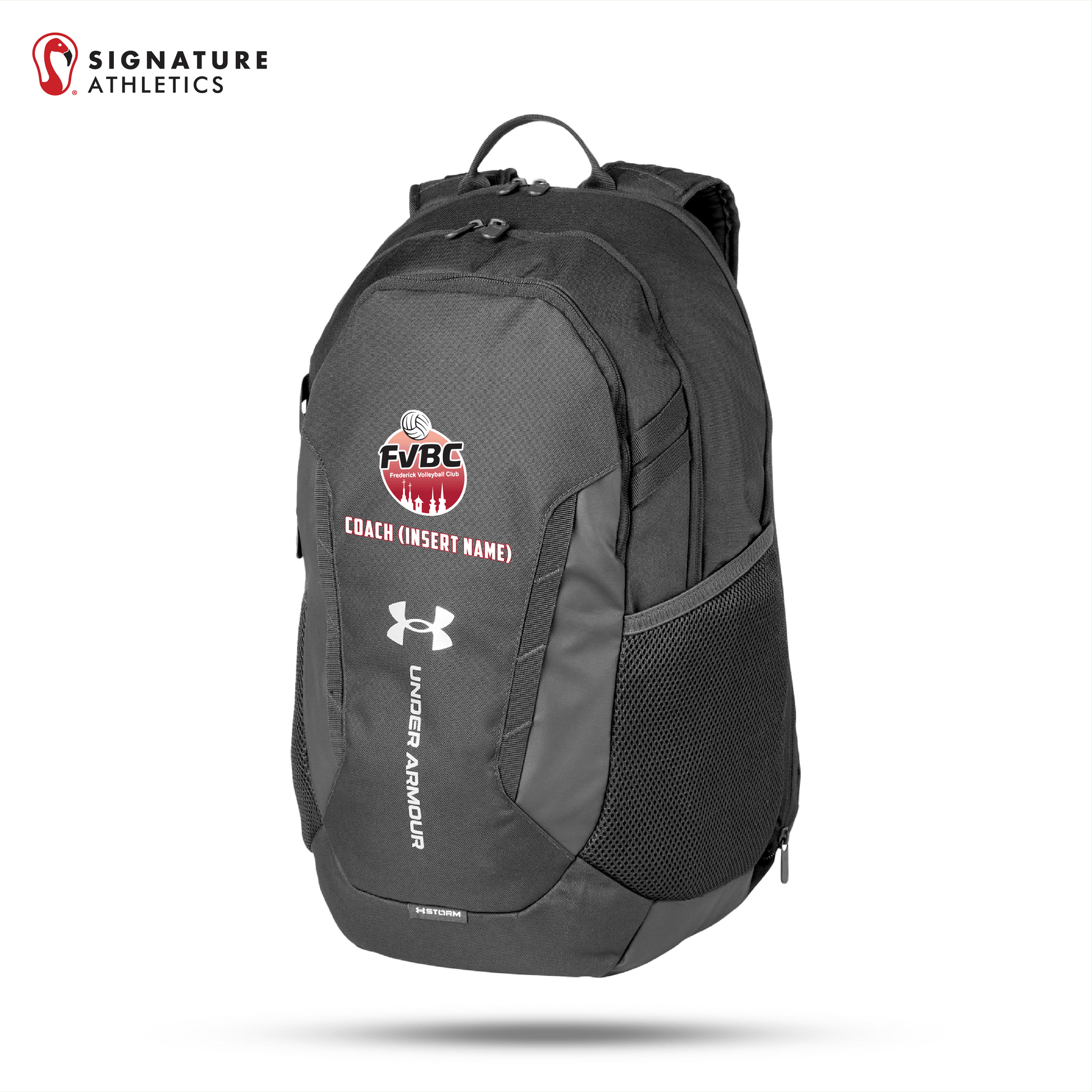 Frederick Volleyball Club Coach Under Armour Hustle 6 Backpack Signature Lacrosse