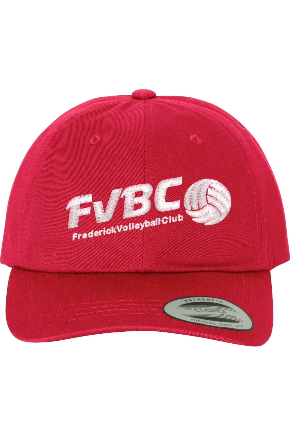 Frederick Volleyball Embroidered Dad Hat Signature Lacrosse