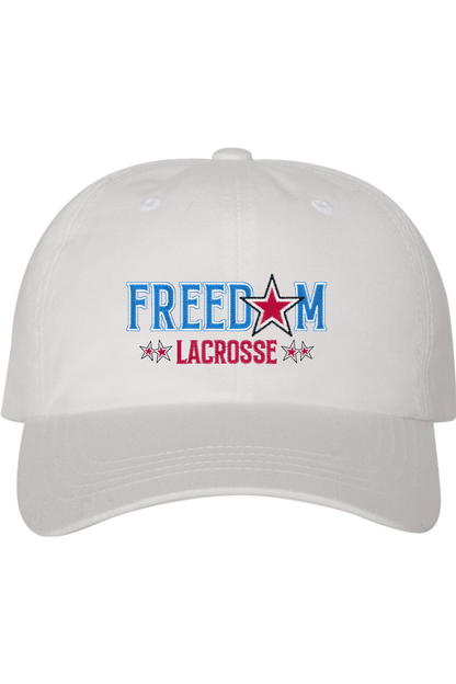 Freedom Lacrosse Embroidered Dad Hat Signature Lacrosse