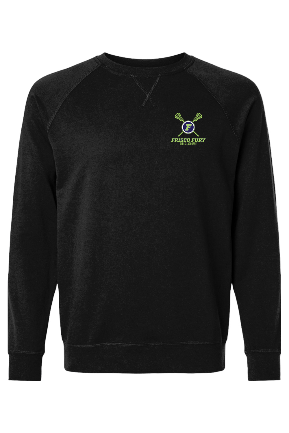 Frisco Fury Lacrosse Adult Heavyweight Raglan Long Sleeve Signature Lacrosse