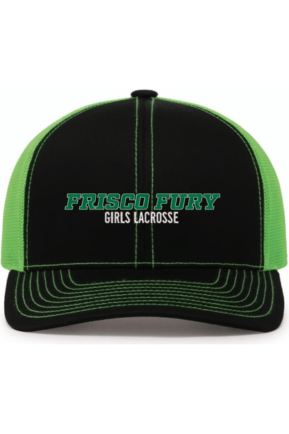 Frisco Fury Lacrosse Embroidered Trucker Hat Signature Lacrosse