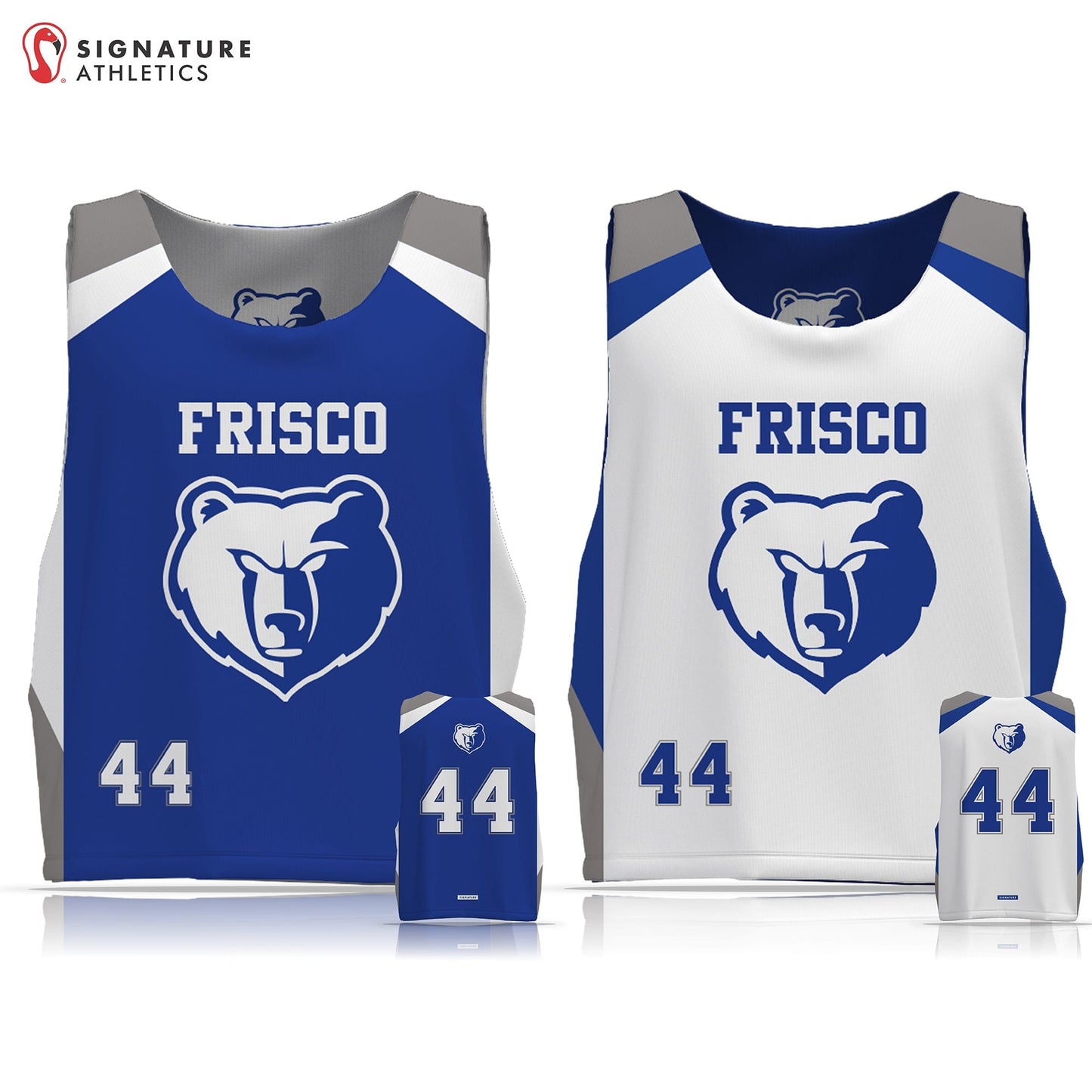 Frisco LC Boy's Reversible Pinnie: 2033 (4th Grade) Signature Lacrosse