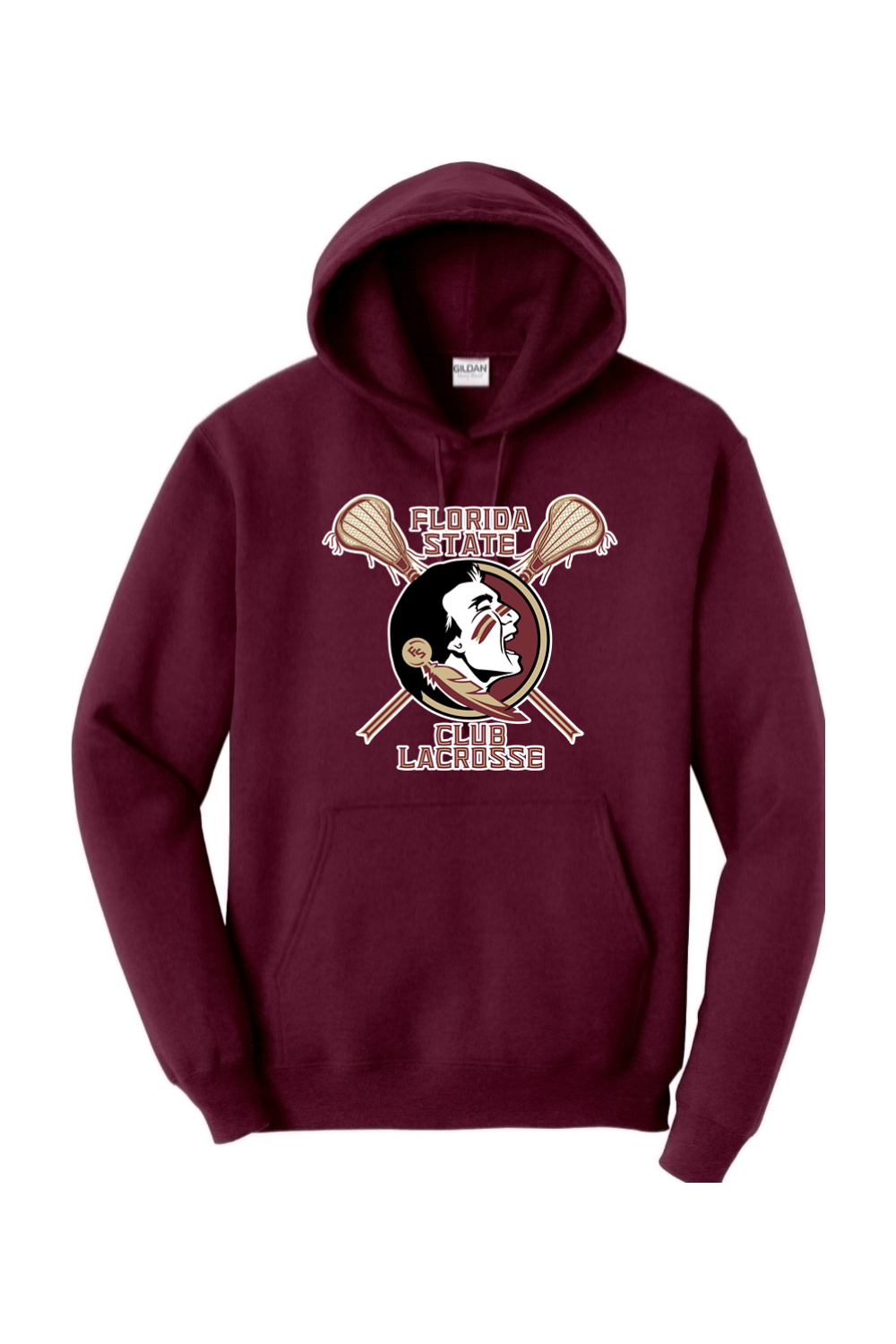 FSU Club Lacrosse Adult Heavyweight Hoodie Signature Lacrosse