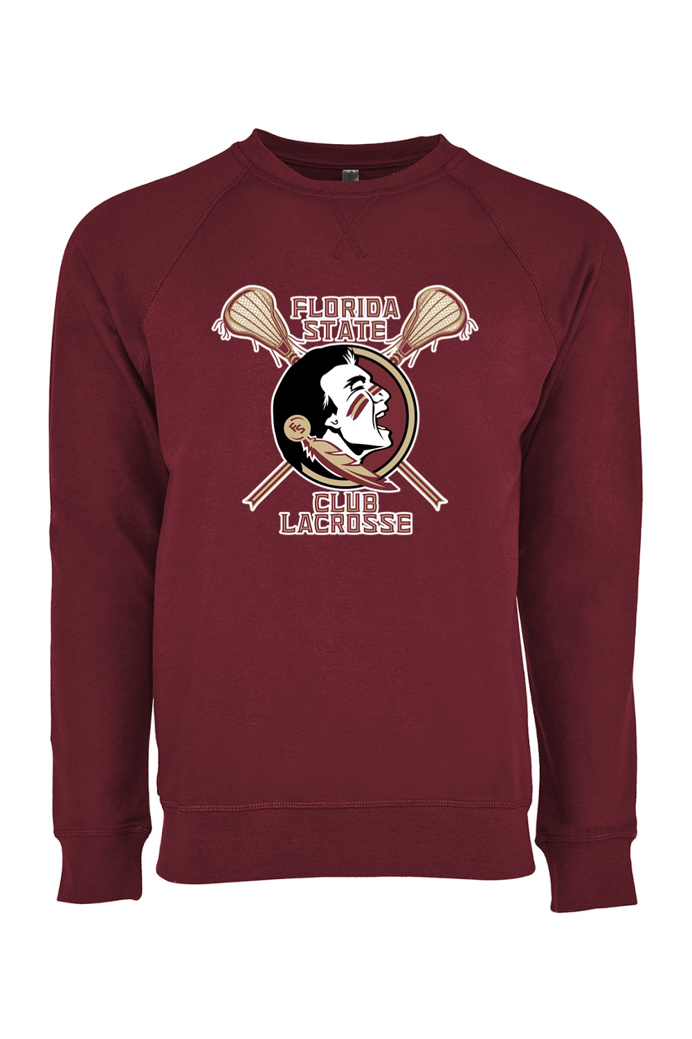 FSU Club Lacrosse Adult Heavyweight Raglan Long Sleeve Signature Lacrosse
