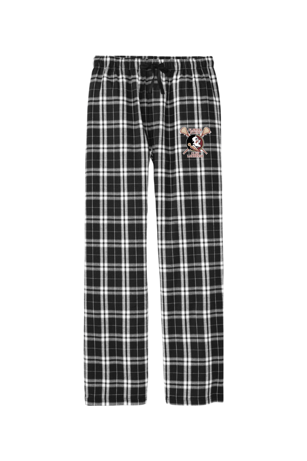 FSU Club Lacrosse Adult Men's Flannel Plaid Pants Signature Lacrosse