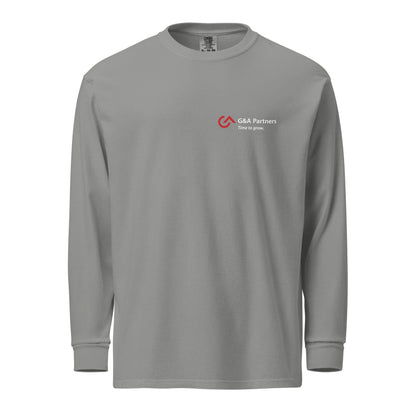 G&A Partners Garment-Dyed Heavyweight Long Sleeve Shirt Signature Lacrosse