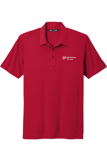 G&A Partners Men's Embroidered Travis Mathew Oceanside Solid Polo Signature Lacrosse