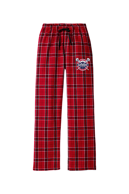 Gateway Lacrosse Adult Women's Flannel Plaid Pants Signature Lacrosse