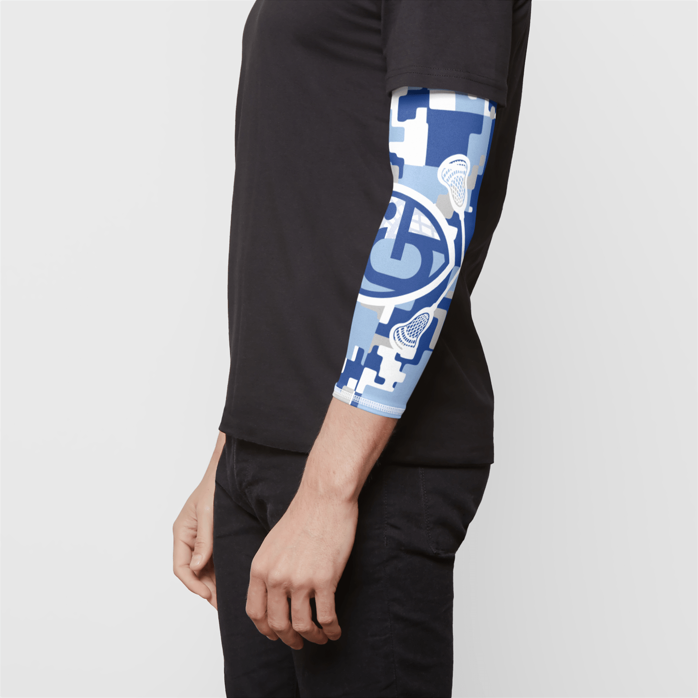 Georgetown-Triton Lacrosse Compression Armband Signature Lacrosse