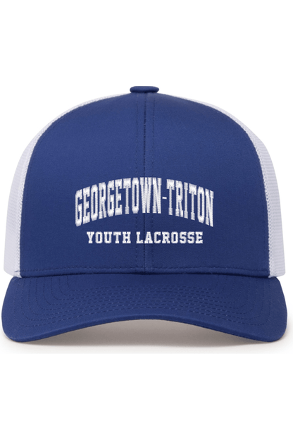 Georgetown-Triton YL Embroidered Trucker Hat Signature Lacrosse