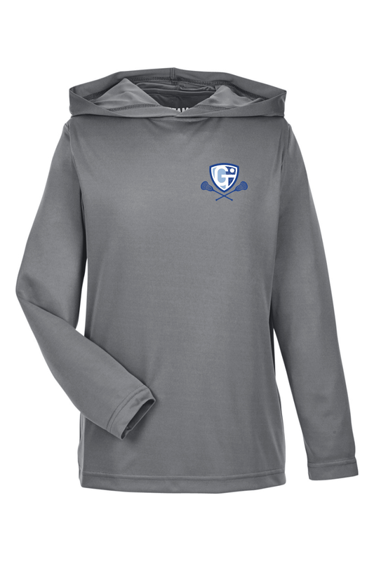 Georgetown Triton Youth Lacrosse Team 365 Youth Zone Performance Hooded T-Shirt Signature Lacrosse