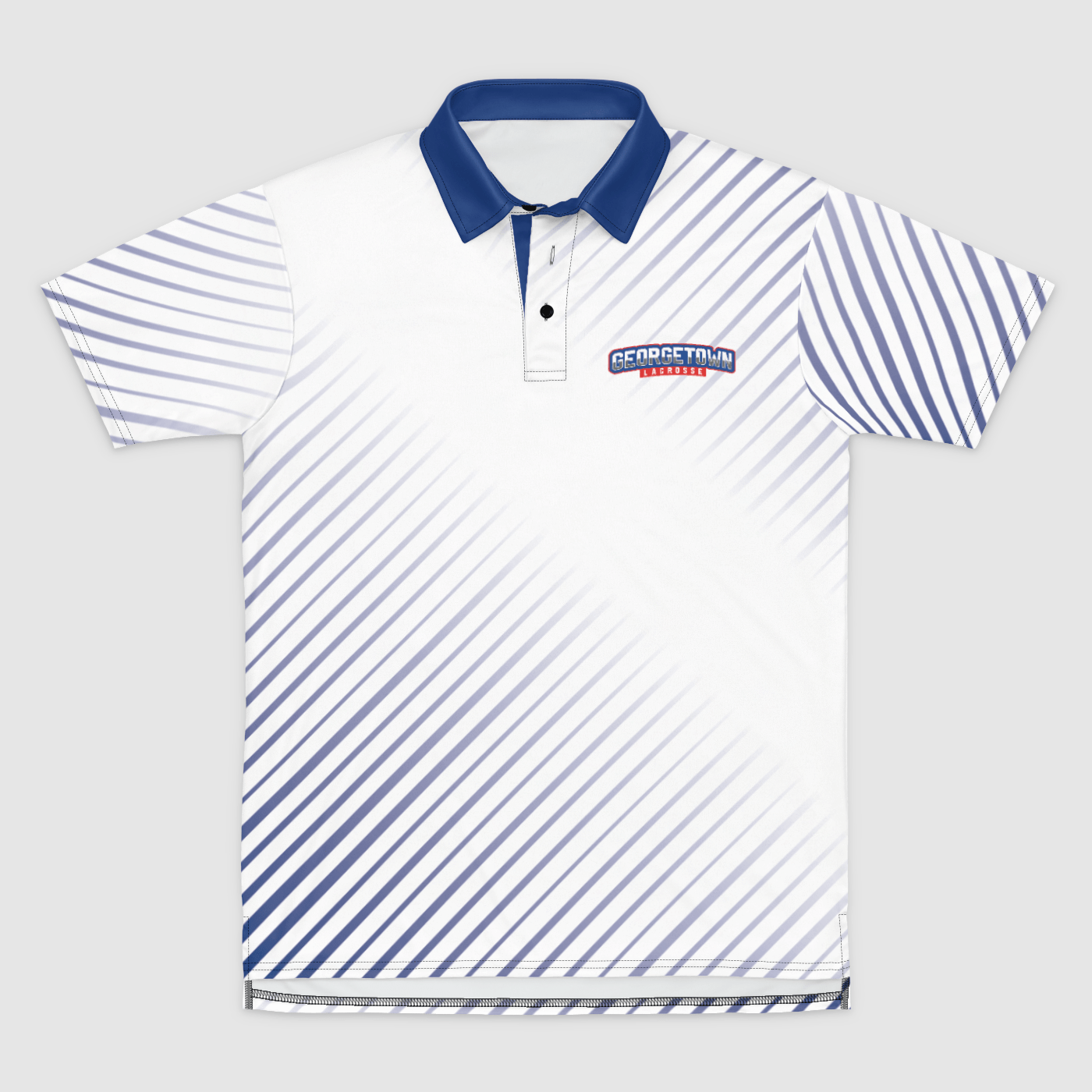 Georgetown YLC Adult Sublimated Athletic Polo Signature Lacrosse